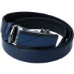 Kožený opasok tmavomodrý s modro-čiernou automatickou sponou VINCITORE