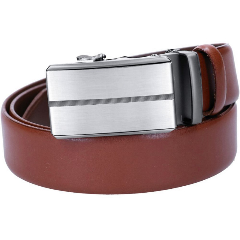 hnedý kožený opasok pánsky