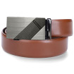 Kožený opasok svetlohnedý s automatickou sponou VINCITORE