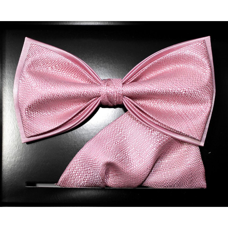 Staroružový motýlik svetlý štruktúra s vreckovkou