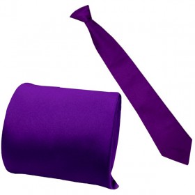 Kravata chlapčenská a pánska fialová hladká