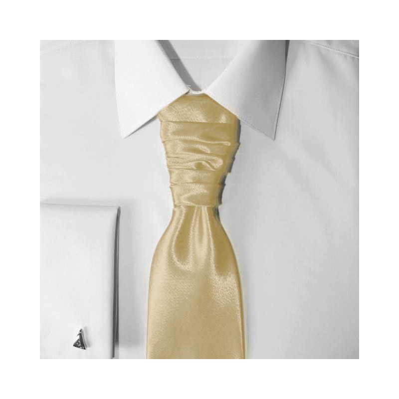 Francúzska kravata béžová s vreckovkou