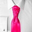 Francúzska kravata ružová s vreckovkou
