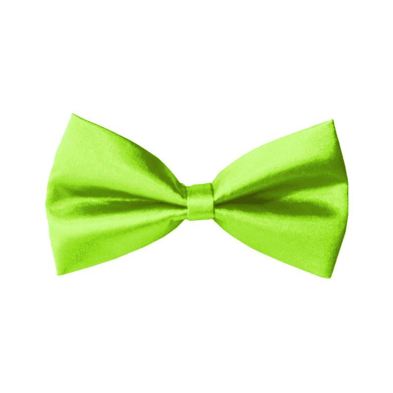 Neónovozelený motýlik s vreckovkou