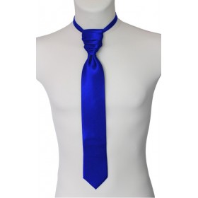 Francúzska kravata s vreckovkou parížska modrá