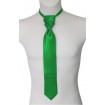 Francúzska kravata s vreckovkou zelená