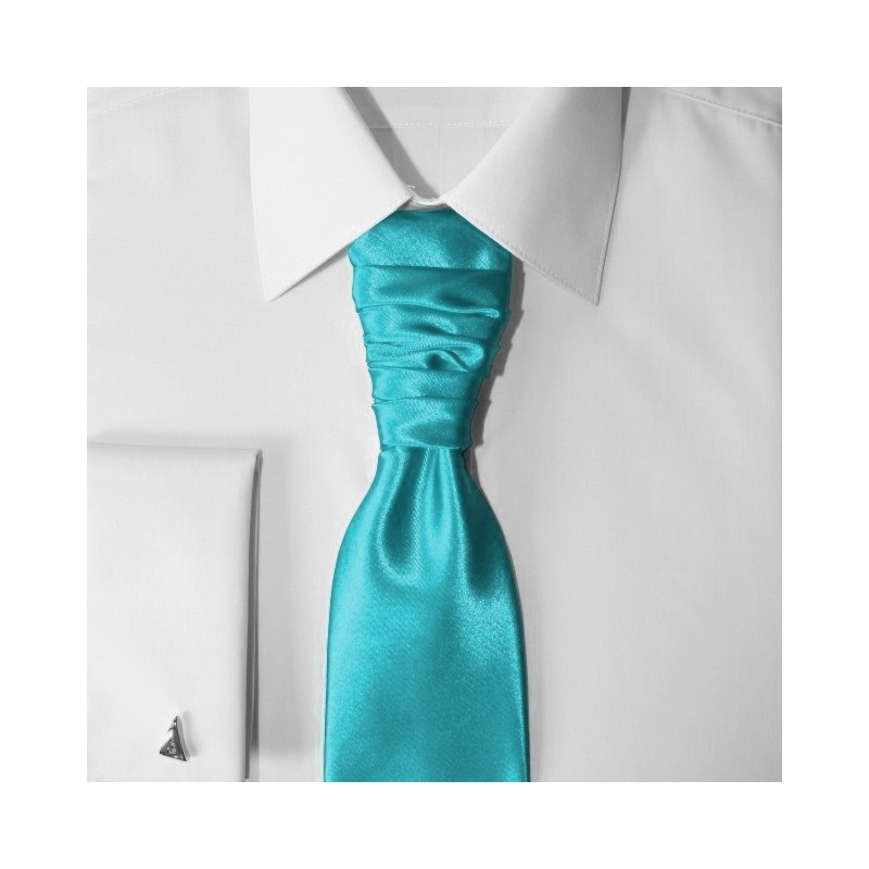 Tyrkysovozelená francúzska kravata