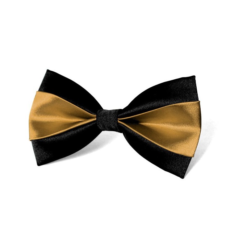 Motýlik čierno-zlatý s vreckovkou