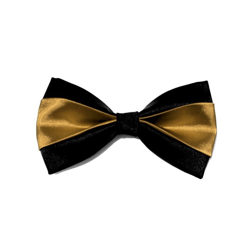 Motýlik čierno-zlatý s vreckovkou