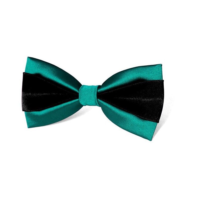 Motýlik smaragdovo-čierny s vreckovkou