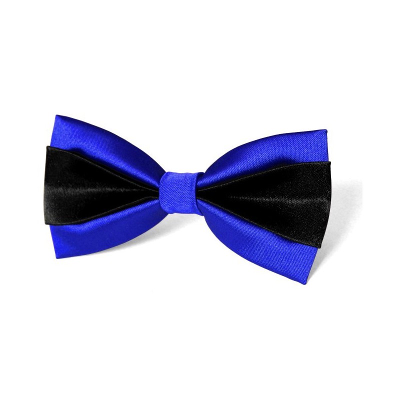 Motýlik modro-čierny s vreckovkou