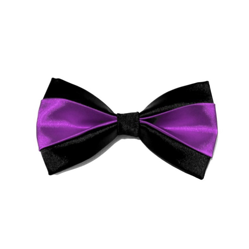 Motýlik čierno-fialový s vreckovkou