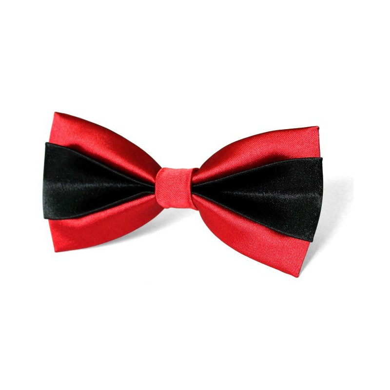 Motýlik červeno-čierny s vreckovkou