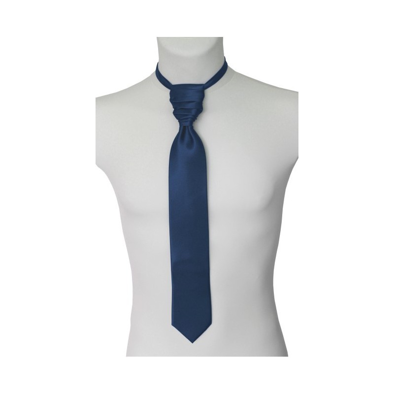 Francúzska kravata granátová modrá s vreckovkou