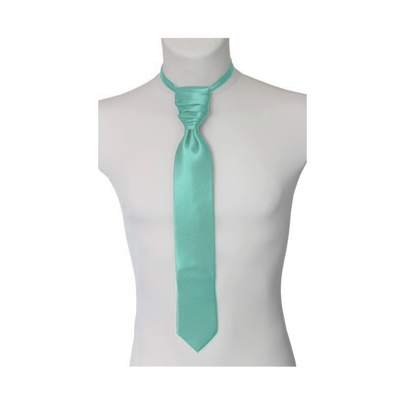 Francúzska kravata mentolová s vreckovkou
