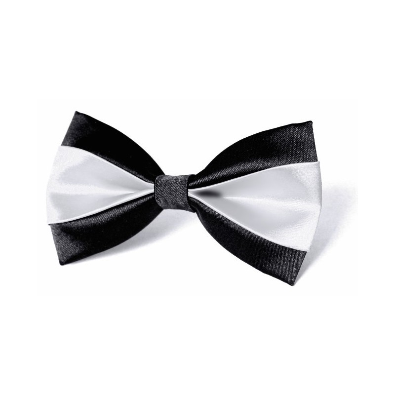 Motýlik čierno-biely s vreckovkou