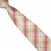 Junior kravata žltooranžová károvaná