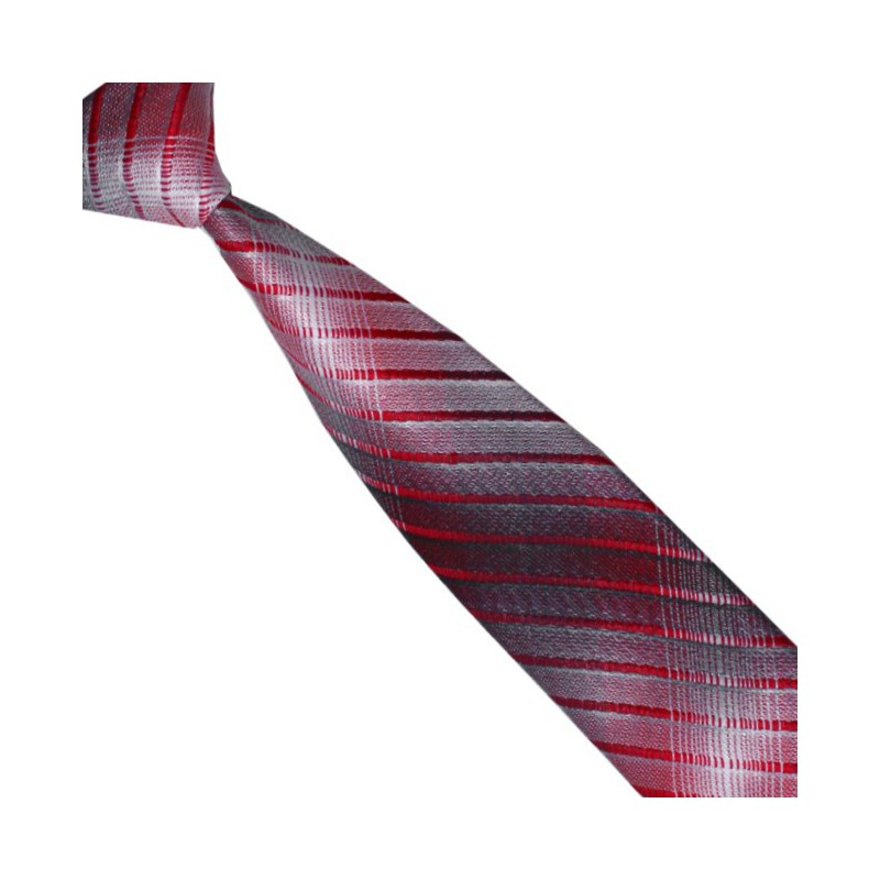 Detská kravata dúhovaná grafitovo-červená