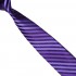 Detská kravata fialovo-čierna prúžkovaná