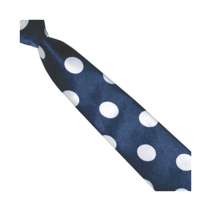 Detská kravata granátová s bielymi bodkami dizajn BWT
