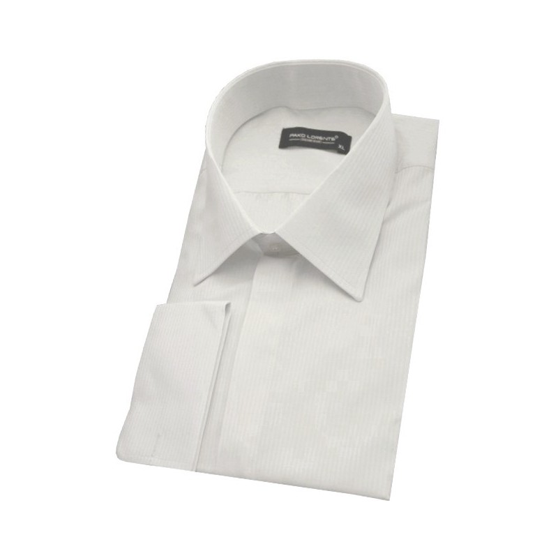 Košeľa ivory slim fit na manžetové gombíky