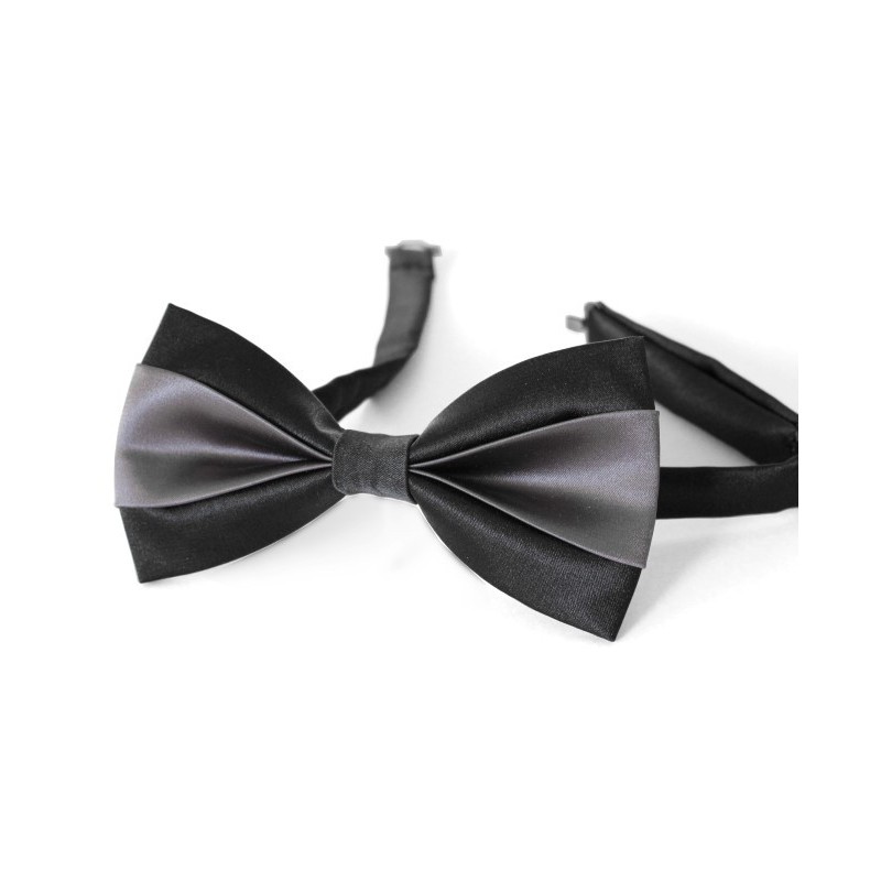 Motýlik čierno-grafitový s vreckovkou