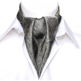 Askot grafitový so zlatým kašmírovým vzorom