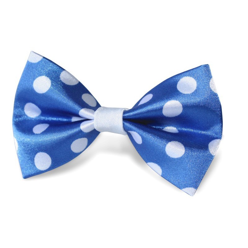 Detský motýlik bodkovaný modrý