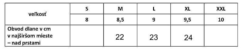 veľkosť rukavíc ovčia koža